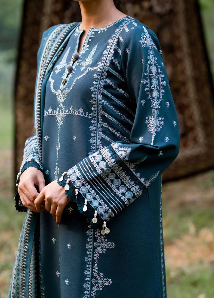 Florent Embroidered Khaddar Suits Unstitched 3 Piece FL25FU FL-01 A - Formals Collection