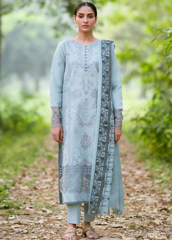 Florent Embroidered Khaddar Suits Unstitched 3 Piece FL25FU FL-07 B - Formals Collection