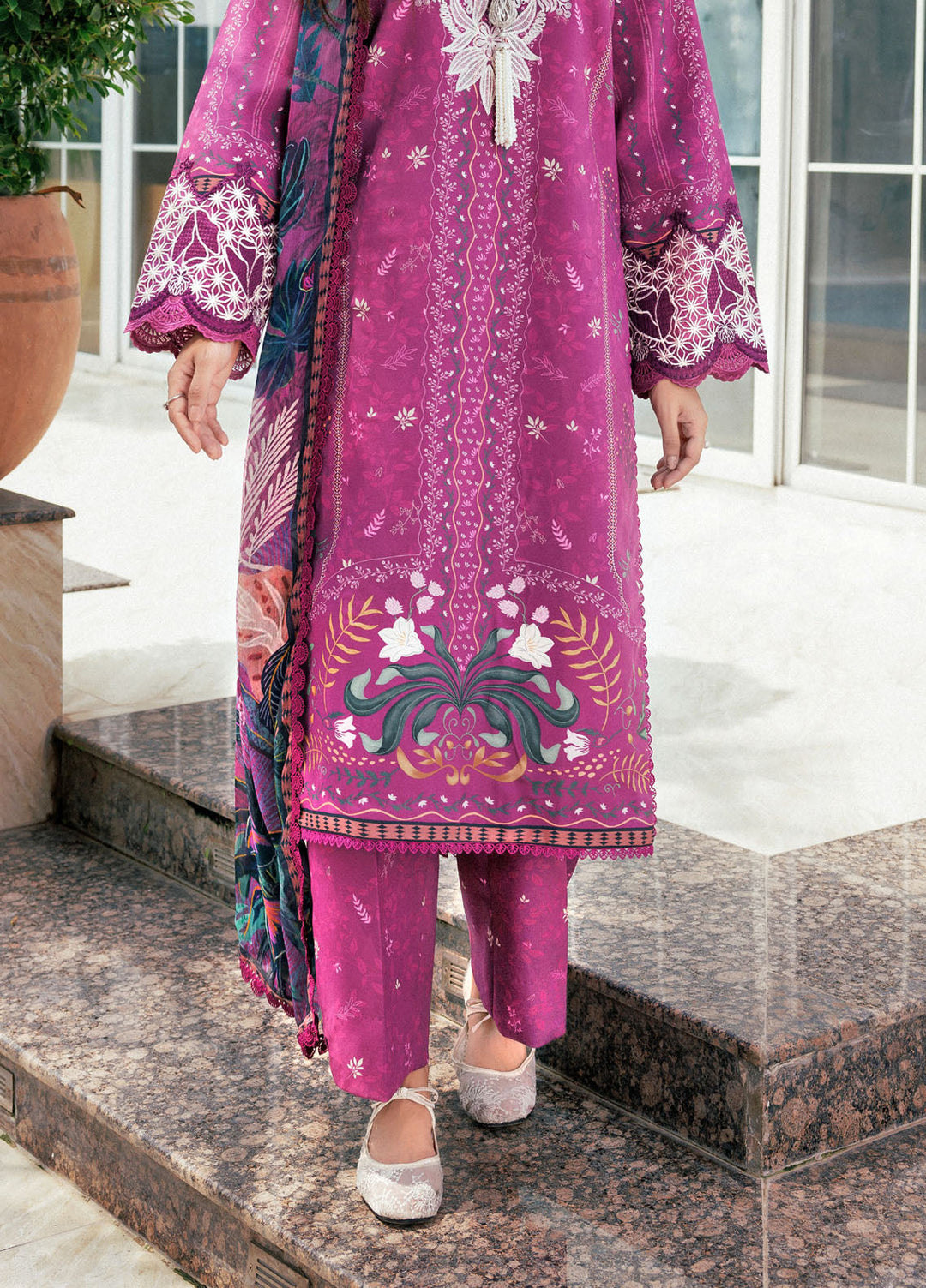 Zync by Florent Embroidered Viscose Suits Unstitched 3 Piece FL25IM FL-3A - Winter Collection