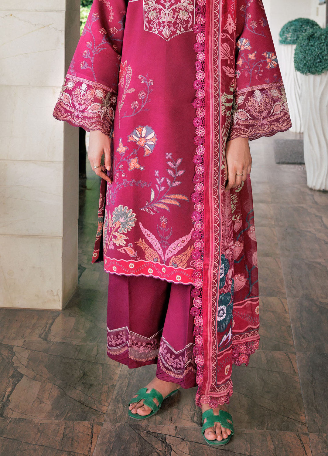 Zync by Florent Embroidered Viscose Suits Unstitched 3 Piece FL25IM FL-5A - Winter Collection