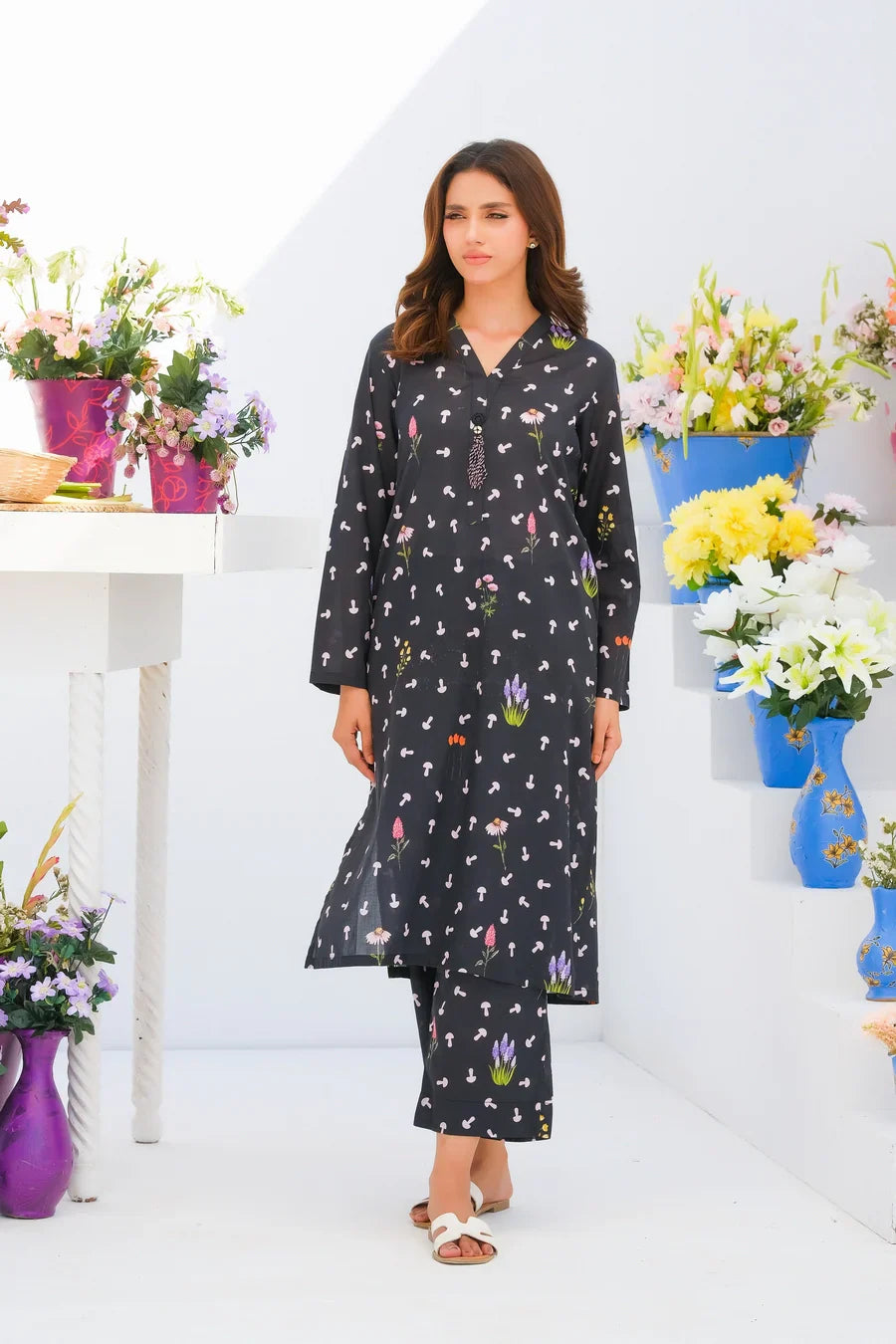 Dhaga Women Pret Printed 2 Piece Lawn Matching Separate FW24DSP0027 - Summer Collection