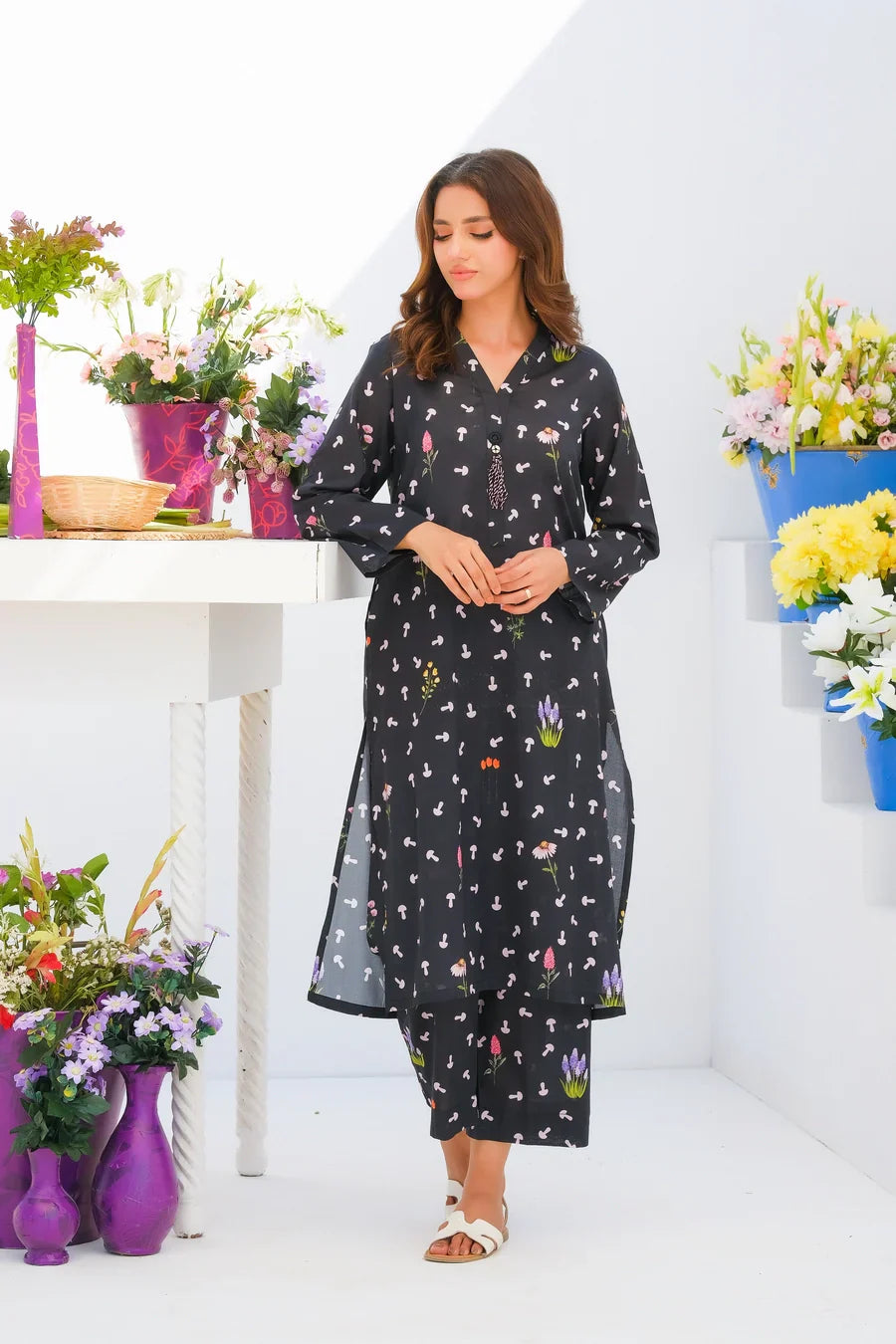 Dhaga Women Pret Printed 2 Piece Lawn Matching Separate FW24DSP0027 - Summer Collection