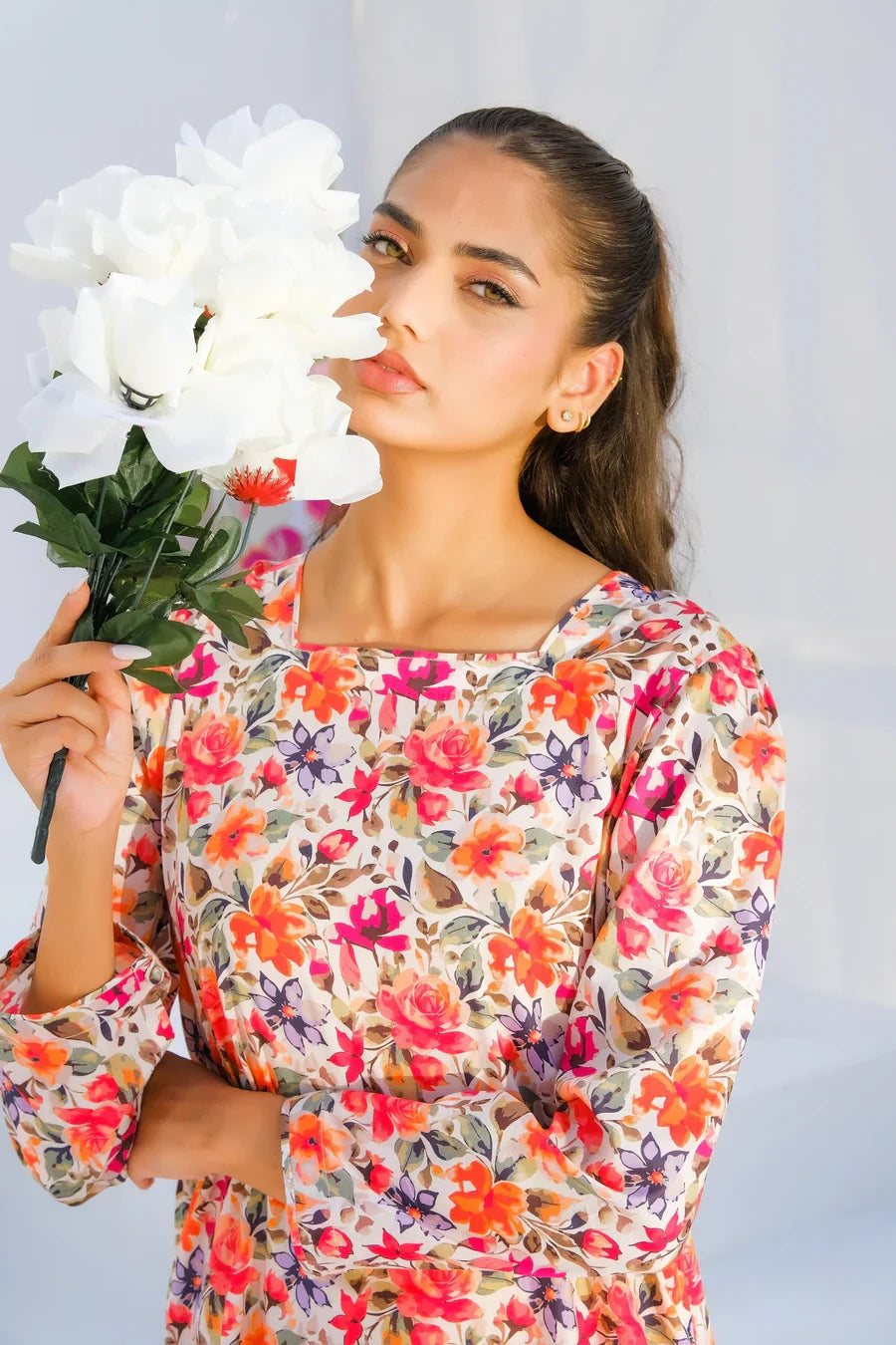 Dhaga Women Pret Printed 2 Piece Lawn Matching Separate FW24DSP0021 - Summer Collection