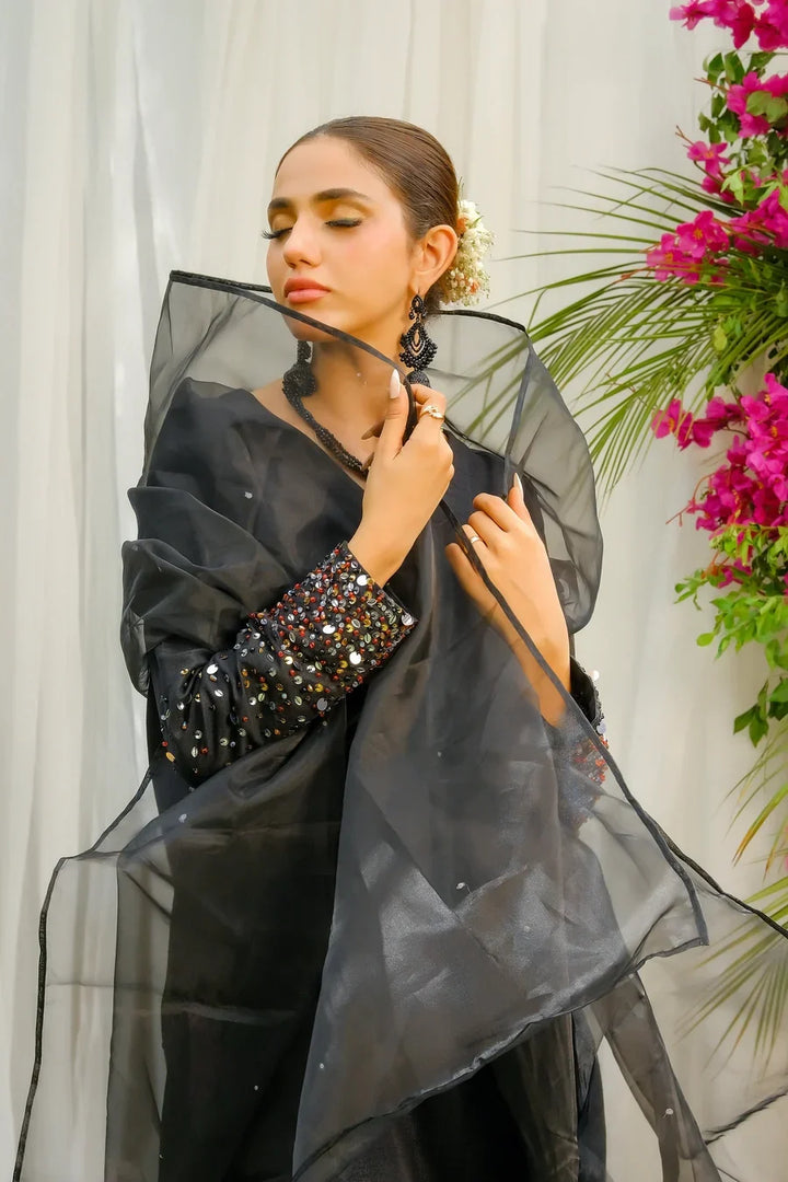 Dhaga Women Pret Embroidered 3 Piece Jacquard Mashq SS24DSE132 - Summer Collection