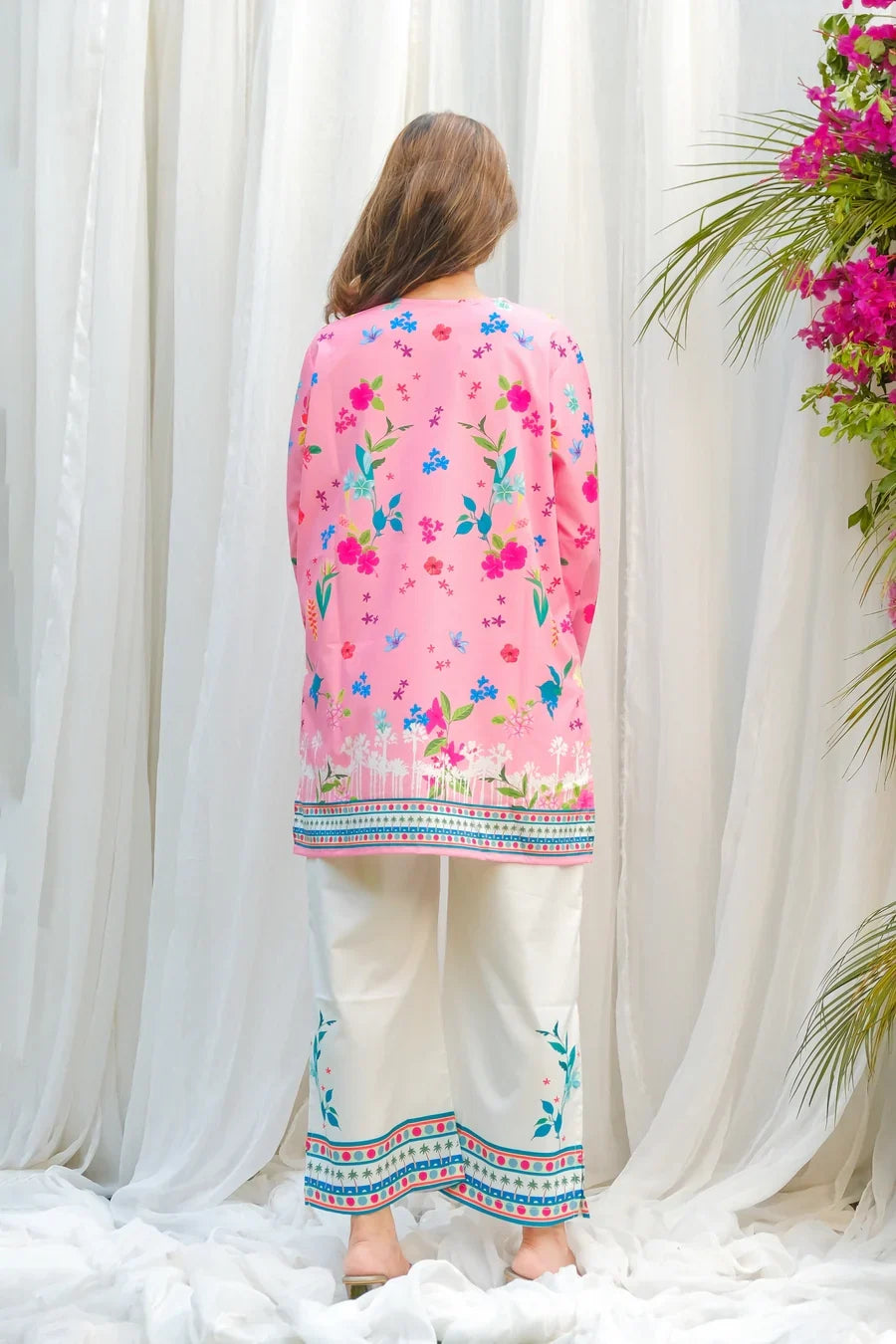 Dhaga Women Pret Printed 2 Piece Soft Crepe Bloom SS24DSP202 - Summer Collection