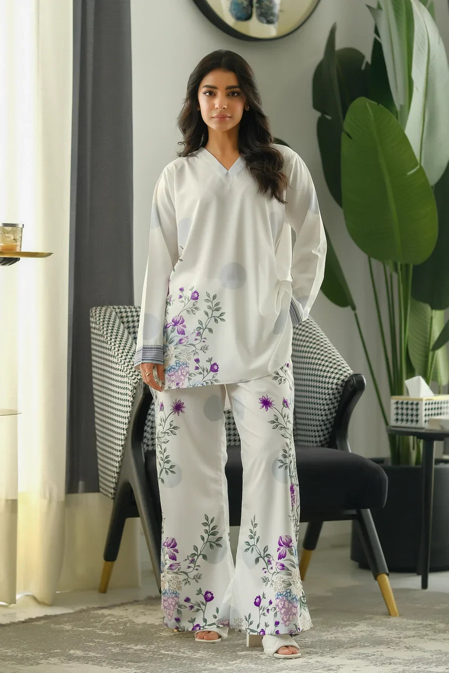 Dhaga Women Pret Printed 2 Piece Soft Crepe Vyara SS24DSP207 - Summer Collection
