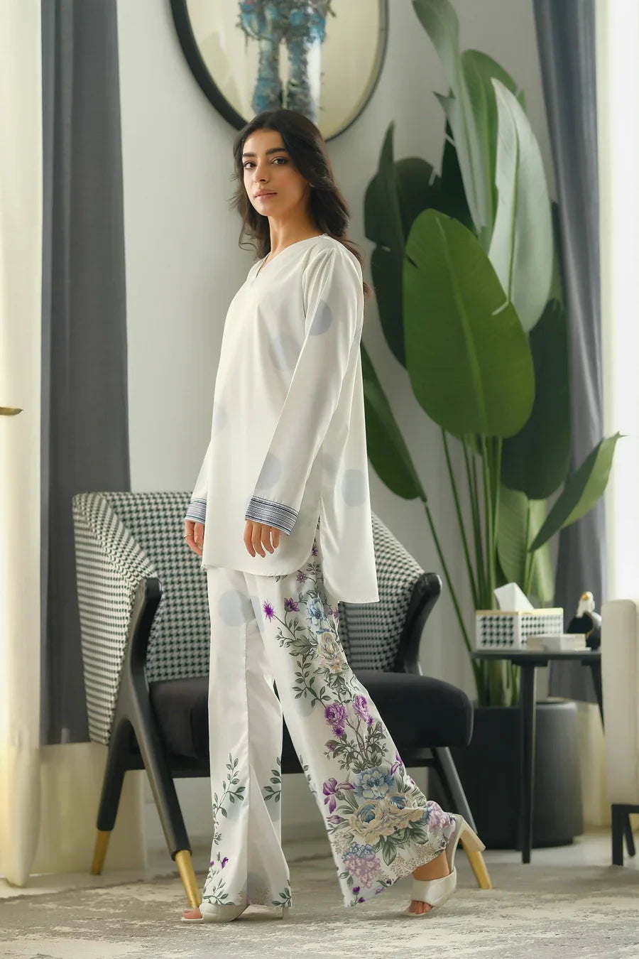 Dhaga Women Pret Printed 2 Piece Soft Crepe Vyara SS24DSP207 - Summer Collection