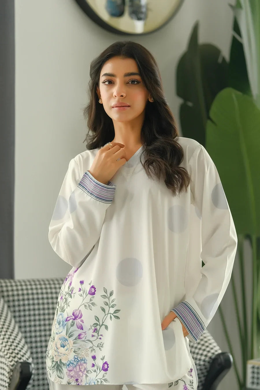 Dhaga Women Pret Printed 2 Piece Soft Crepe Vyara SS24DSP207 - Summer Collection