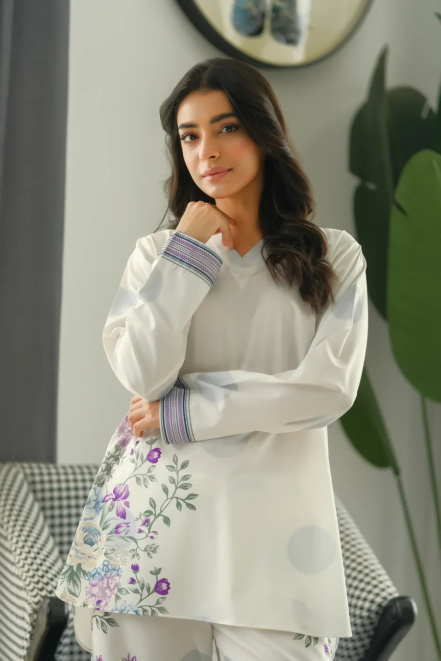 Dhaga Women Pret Printed 2 Piece Soft Crepe Vyara SS24DSP207 - Summer Collection