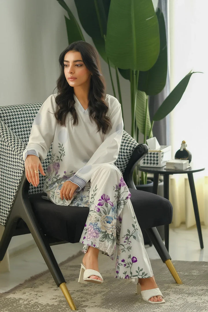 Dhaga Women Pret Printed 2 Piece Soft Crepe Vyara SS24DSP207 - Summer Collection