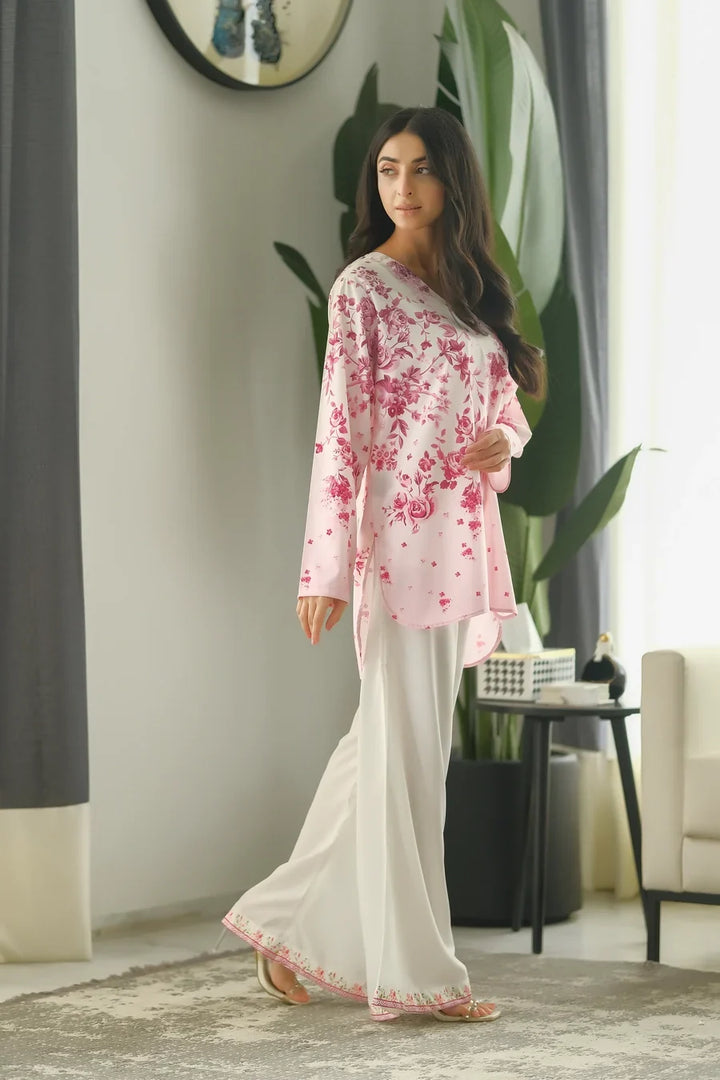 Dhaga Women Pret Printed 2 Piece Soft Crepe Ruby SS24DSP206 - Summer Collection