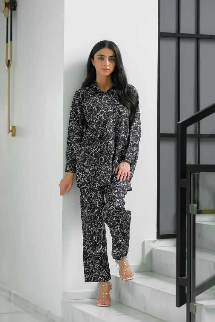 Dhaga Women Pret Printed 2 Piece Soft Crepe Tinsel SS24DSP223 - Summer Collection