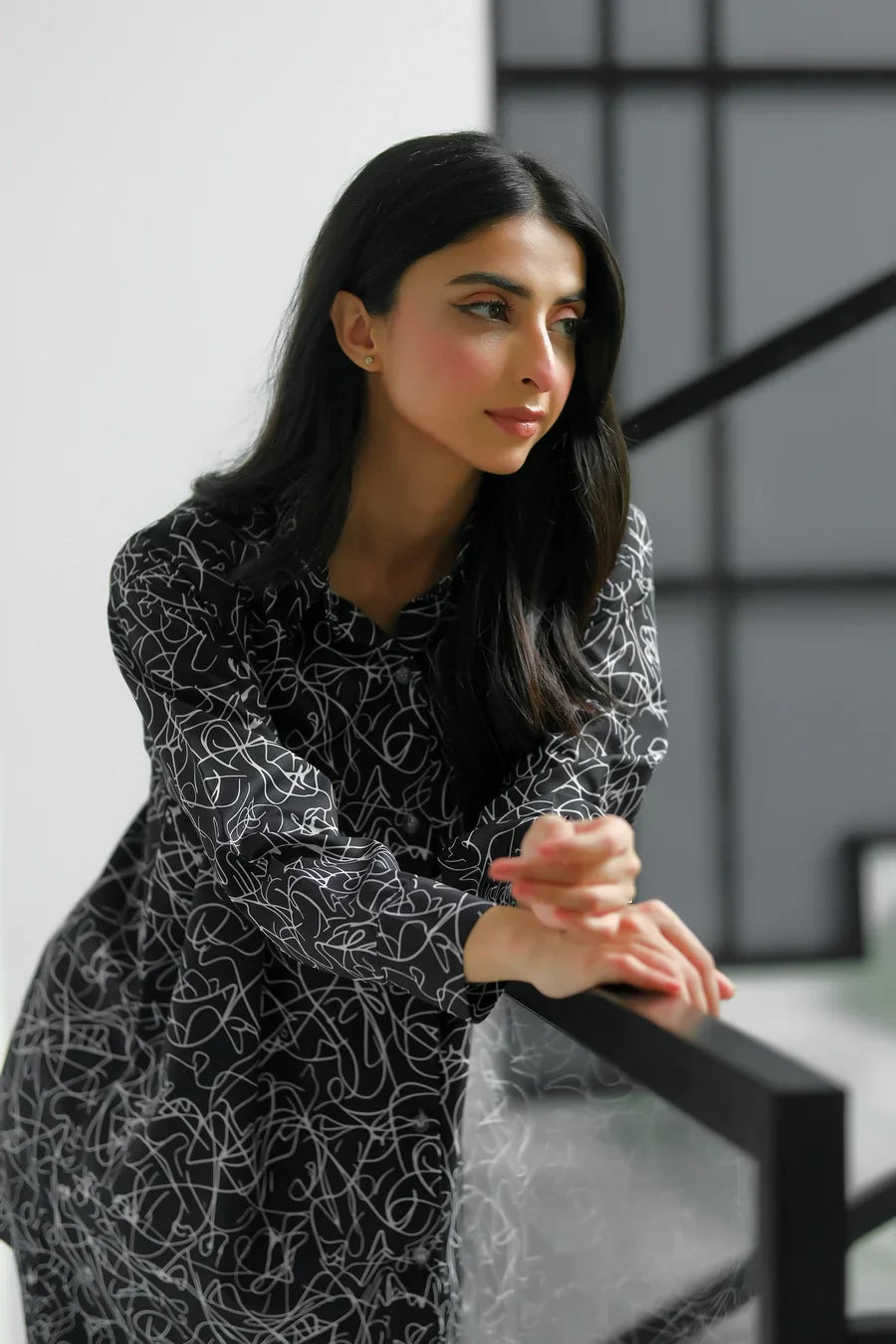 Dhaga Women Pret Printed 2 Piece Soft Crepe Tinsel SS24DSP223 - Summer Collection