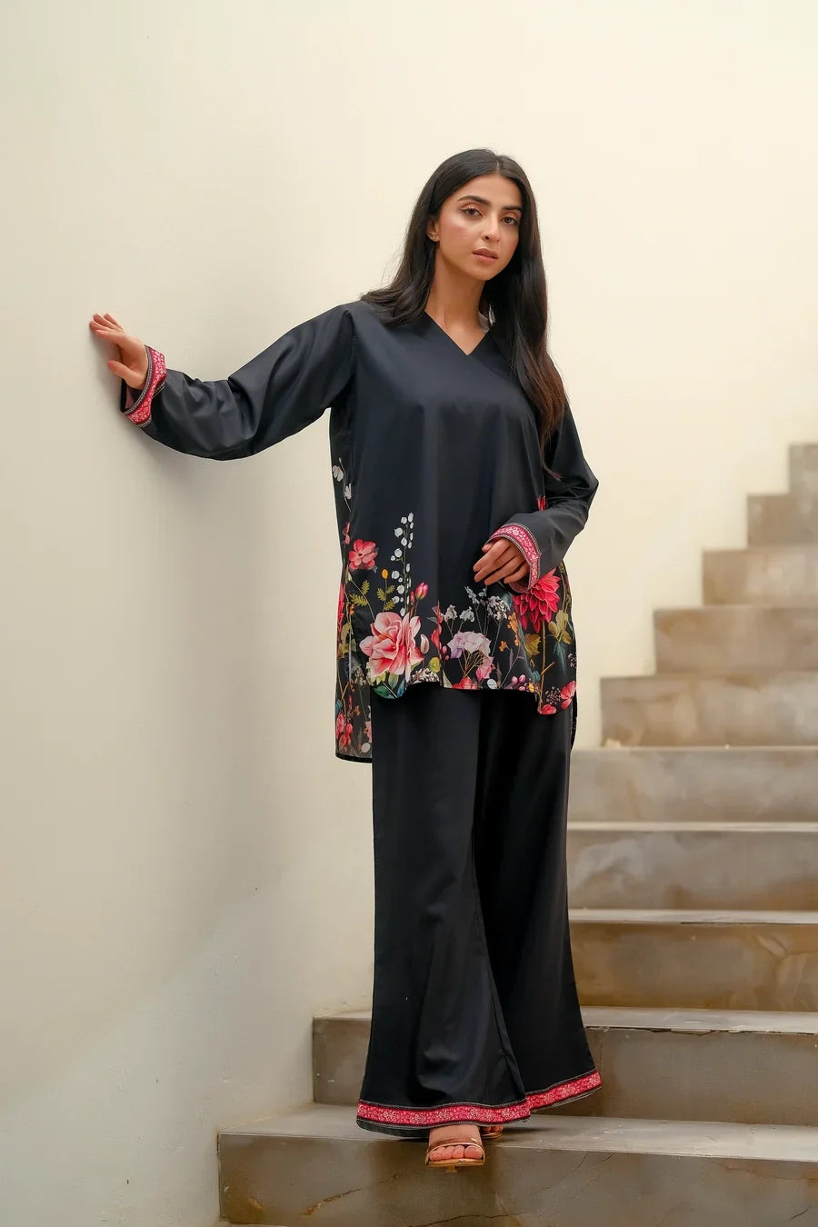 Dhaga Women Pret Printed 2 Piece Soft Crepe Dhalia SS24DSP203 - Summer Collection