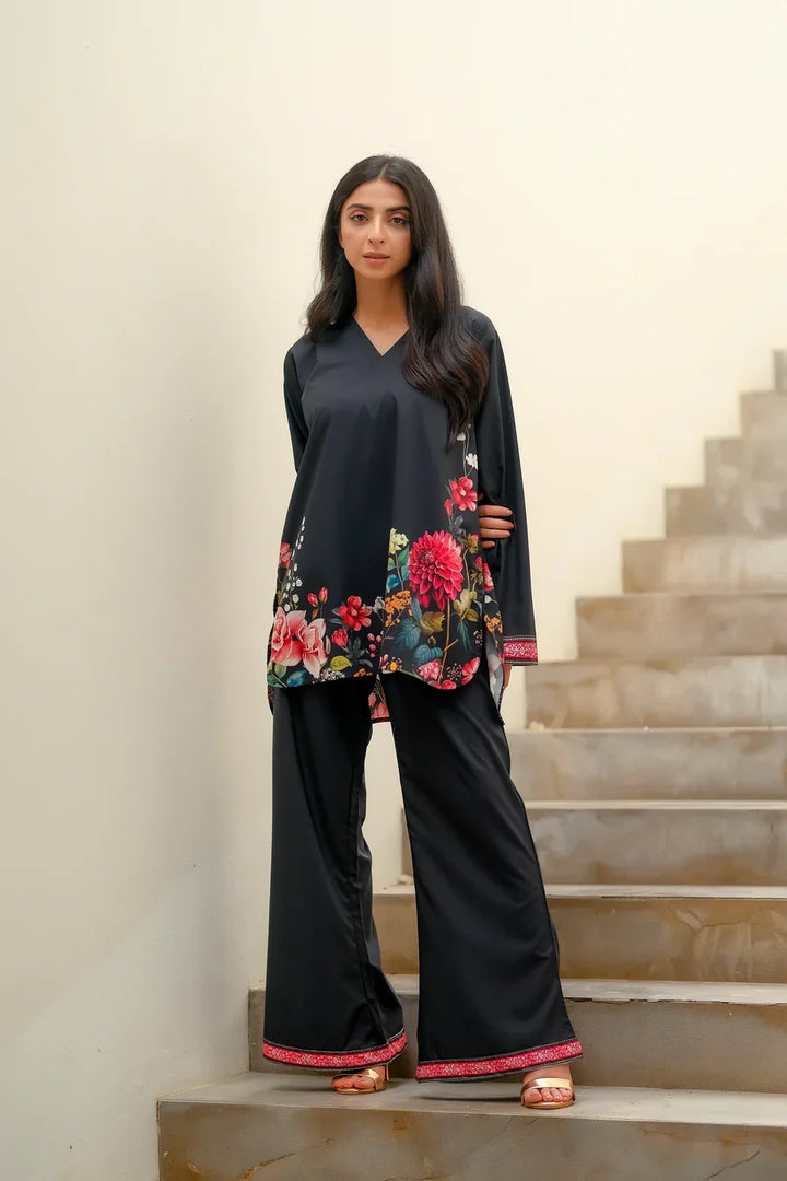 Dhaga Women Pret Printed 2 Piece Soft Crepe Dhalia SS24DSP203 - Summer Collection