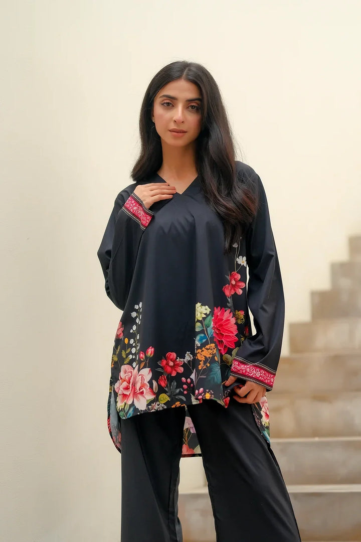 Dhaga Women Pret Printed 2 Piece Soft Crepe Dhalia SS24DSP203 - Summer Collection