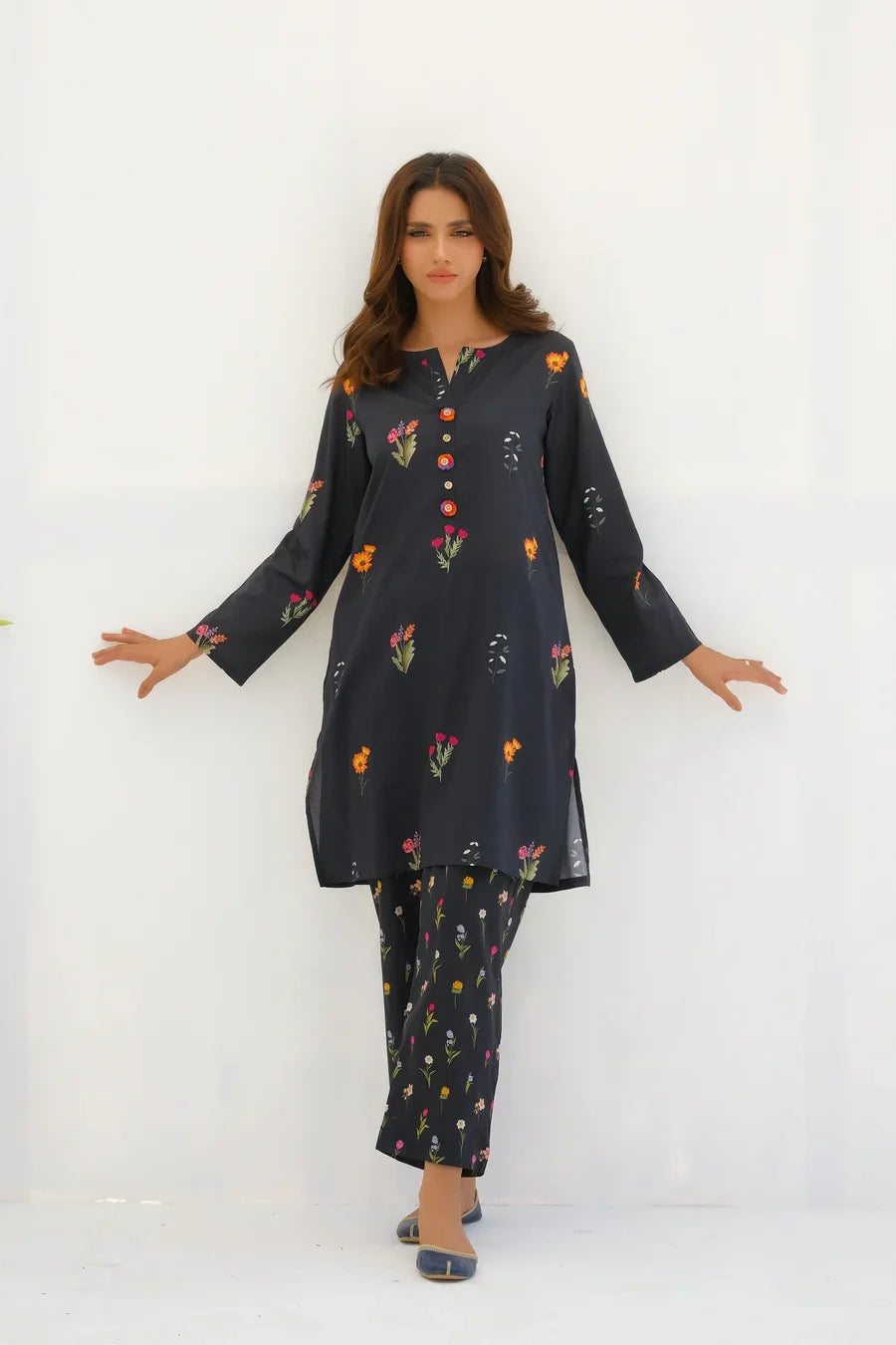 Dhaga Women Pret Printed 2 Piece Lawn Matching Separate FW24DSP0010 - Summer Collection