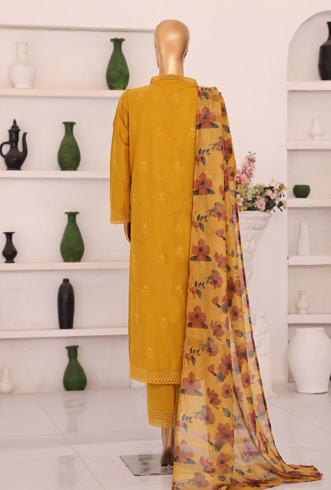 Floral Vibes by HZ Textiles Unstitched Embroidered Lawn 3 Piece Suit FVE - 01 Festive Collection