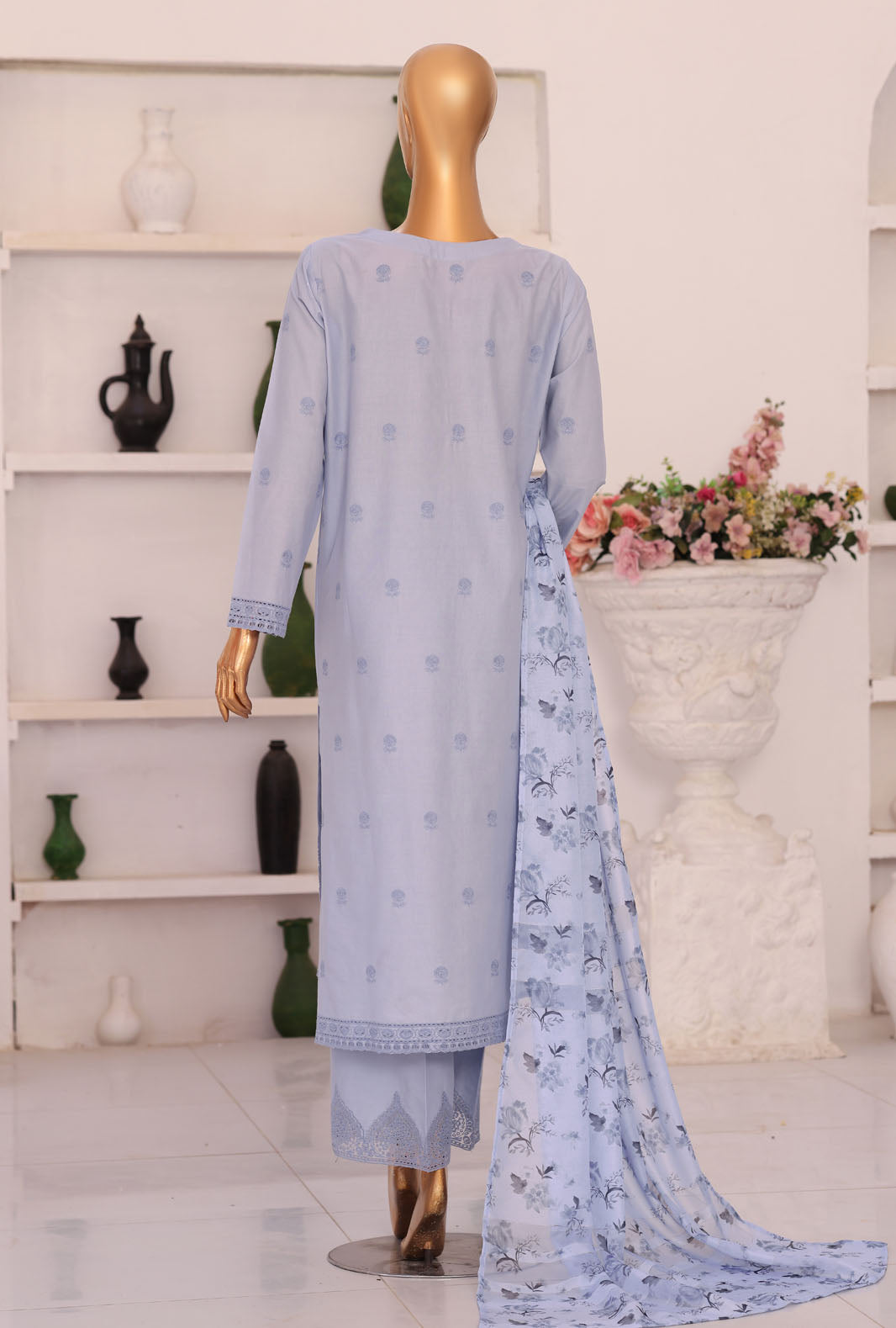 Floral Vibes by HZ Textiles Unstitched Embroidered Lawn 3 Piece Suit FVE - 04 Festive Collection