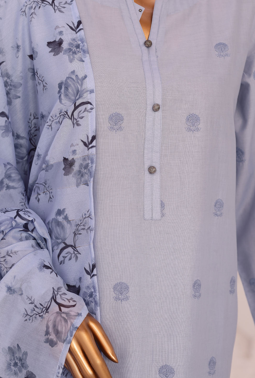 Floral Vibes by HZ Textiles Unstitched Embroidered Lawn 3 Piece Suit FVE - 04 Festive Collection