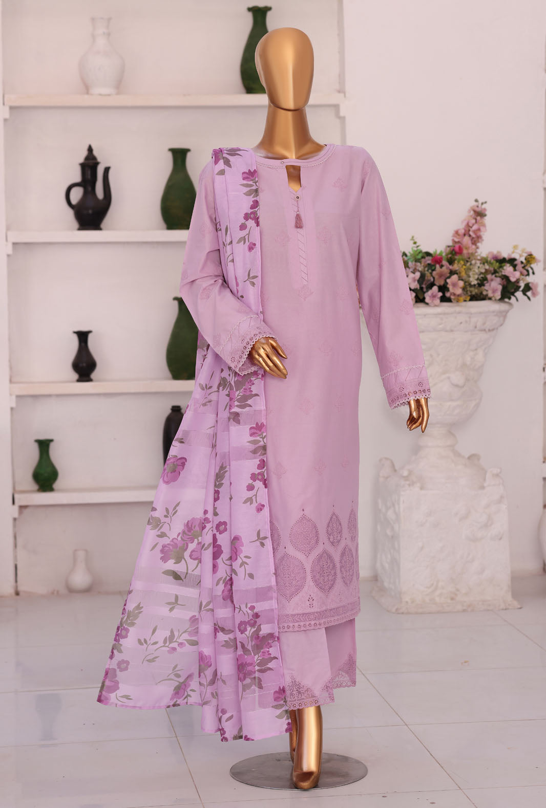 Floral Vibes by HZ Textiles Unstitched Embroidered Lawn 3 Piece Suit FVE - 07 Festive Collection