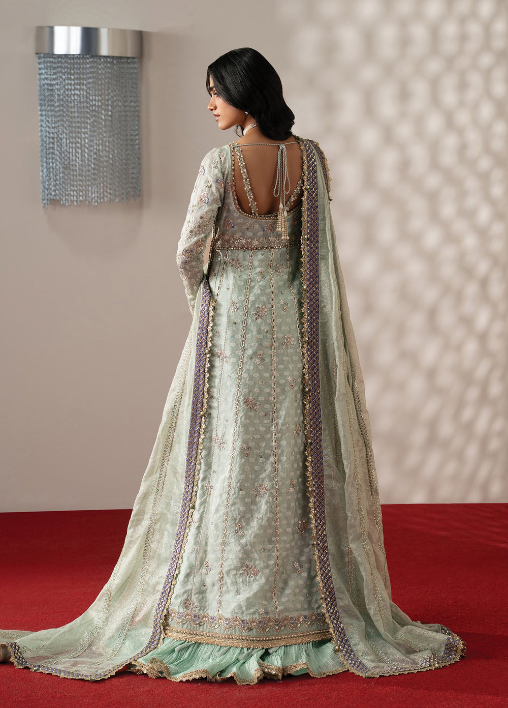 Aure by Afrozeh Unstitched Embroidered Jacquard 3 Piece Suit AF26UAW Marais FW01233 - Wedding Collection