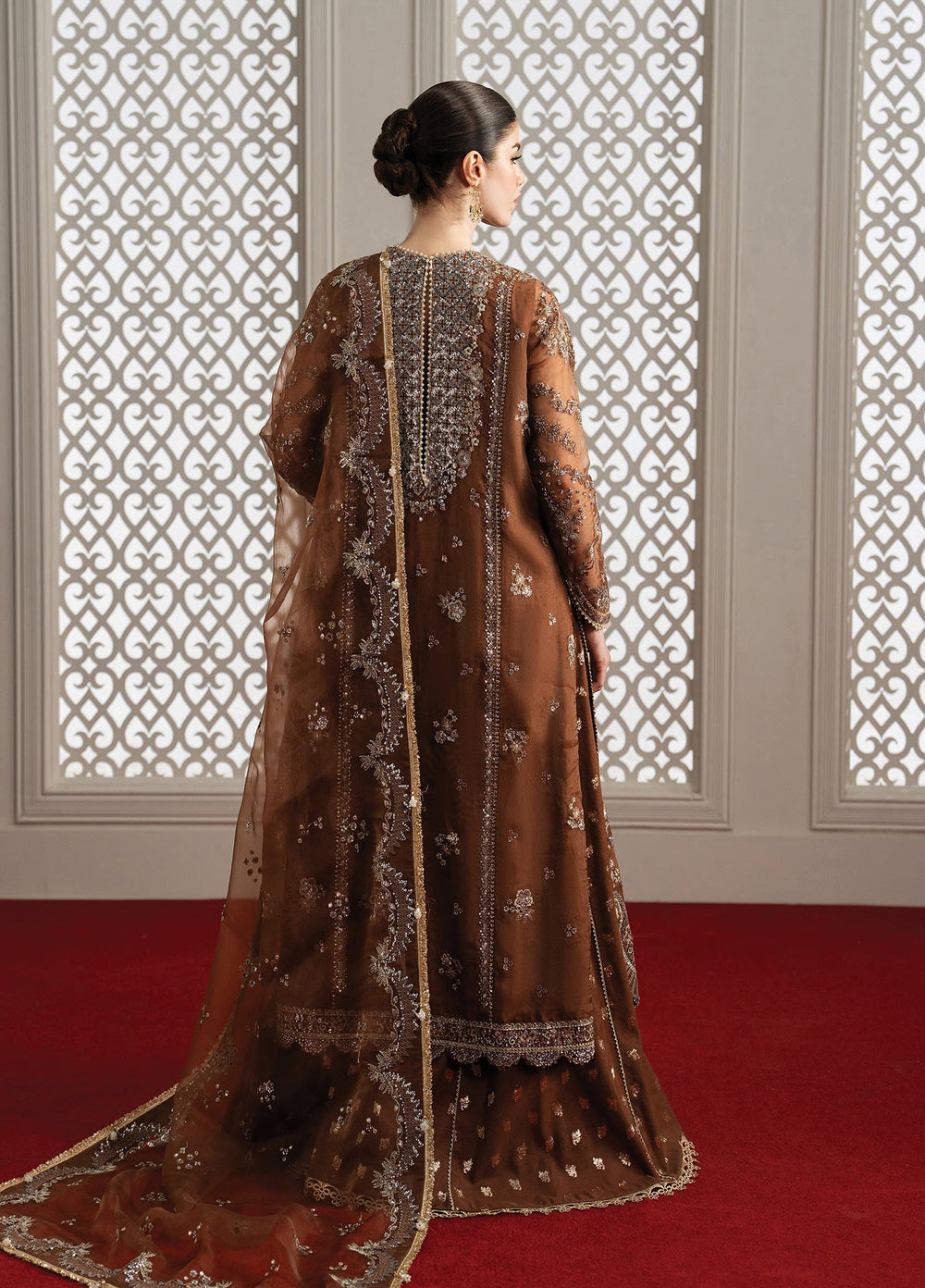 Aure by Afrozeh Unstitched Embroidered Organza 3 Piece Suit AF26UAW Isadora FW01236 - Wedding Collection