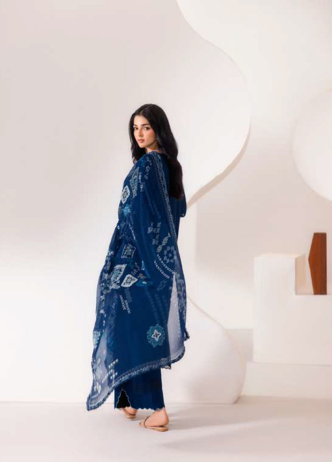 Intermiz Zync by Florent Unstitched Embroidered Viscose 3 Piece Suit FL26UIZ FZ-1A - Casual Collection
