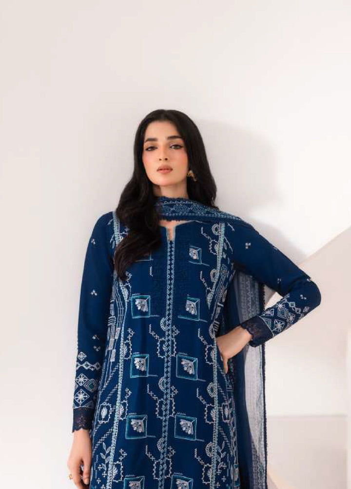Intermix Zync by Florent Unstitched Embroidered Viscose 3 Piece Suit FL26UIZ FZ-1A - Casual Collection