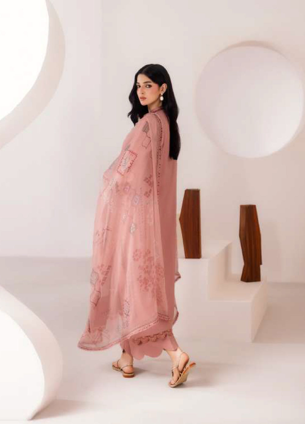 Intermiz Zync by Florent Unstitched Embroidered Viscose 3 Piece Suit FL26UIZ FZ-1B - Casual Collection