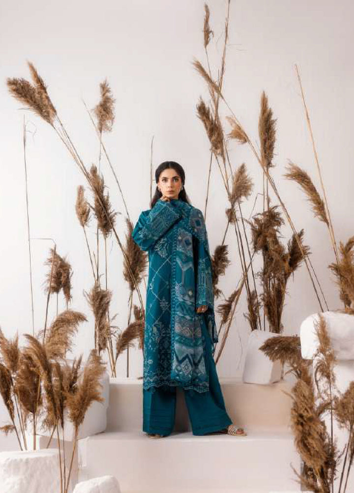 Intermix Zync by Florent Unstitched Embroidered Viscose 3 Piece Suit FL26UIZ FZ-2A - Casual Collection