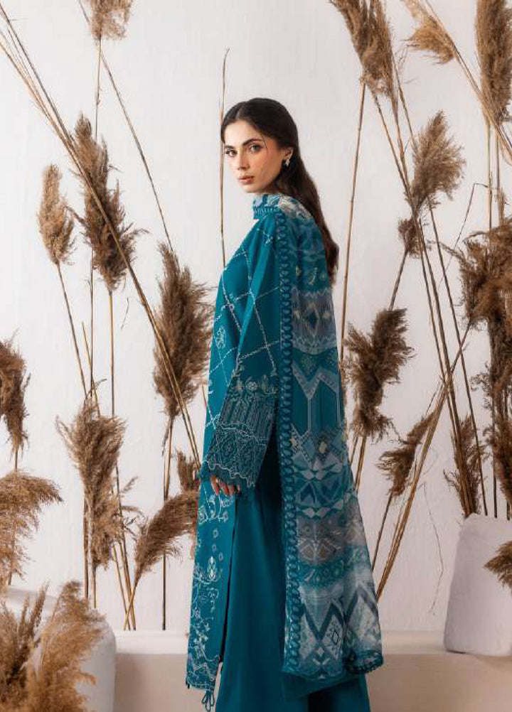 Intermiz Zync by Florent Unstitched Embroidered Viscose 3 Piece Suit FL26UIZ FZ-2A - Casual Collection