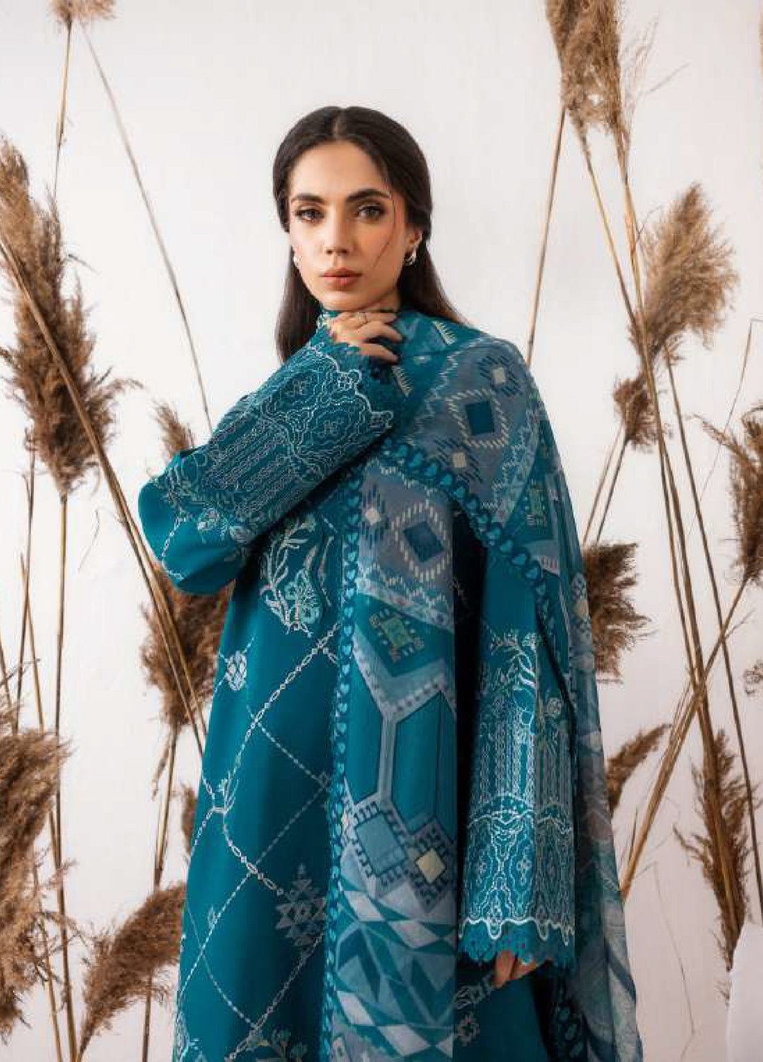Intermiz Zync by Florent Unstitched Embroidered Viscose 3 Piece Suit FL26UIZ FZ-2A - Casual Collection