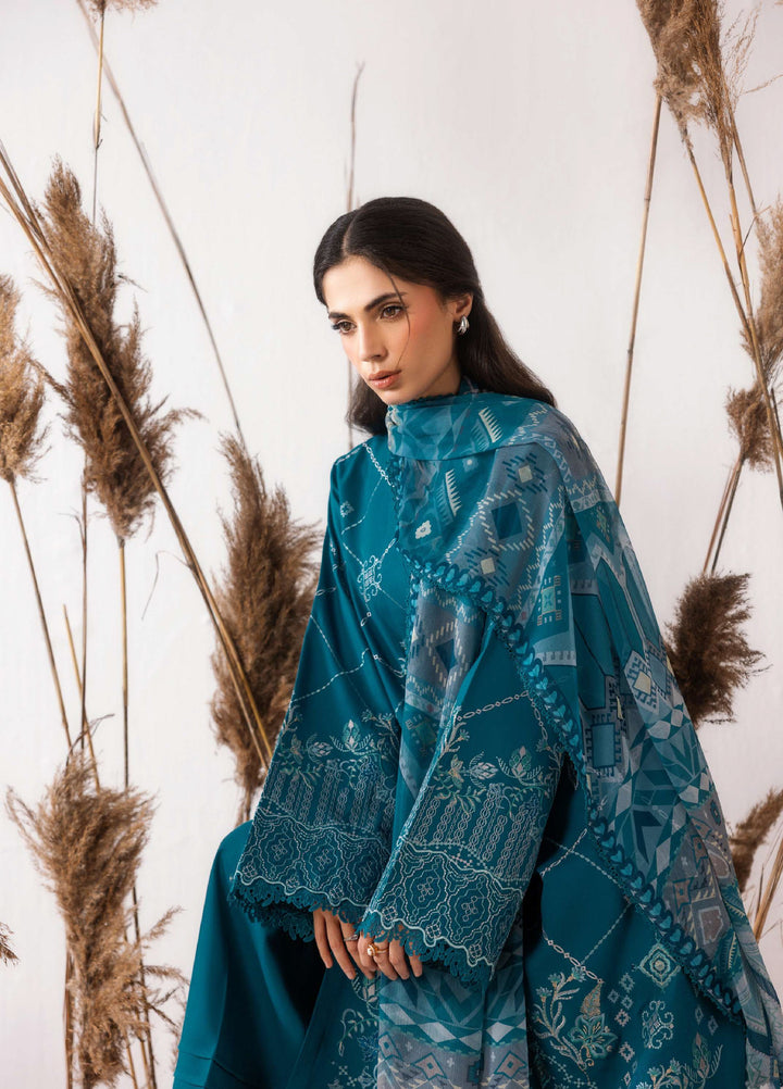 Intermiz Zync by Florent Unstitched Embroidered Viscose 3 Piece Suit FL26UIZ FZ-2A - Casual Collection