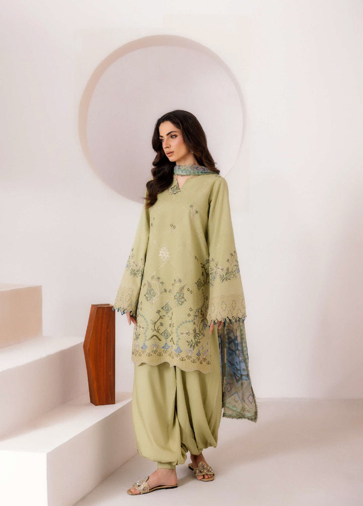 Intermix Zync by Florent Unstitched Embroidered Viscose 3 Piece Suit FL26UIZ FZ-2B - Casual Collection