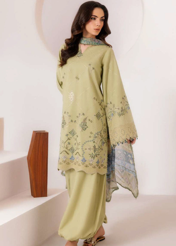 Intermiz Zync by Florent Unstitched Embroidered Viscose 3 Piece Suit FL26UIZ FZ-2B - Casual Collection