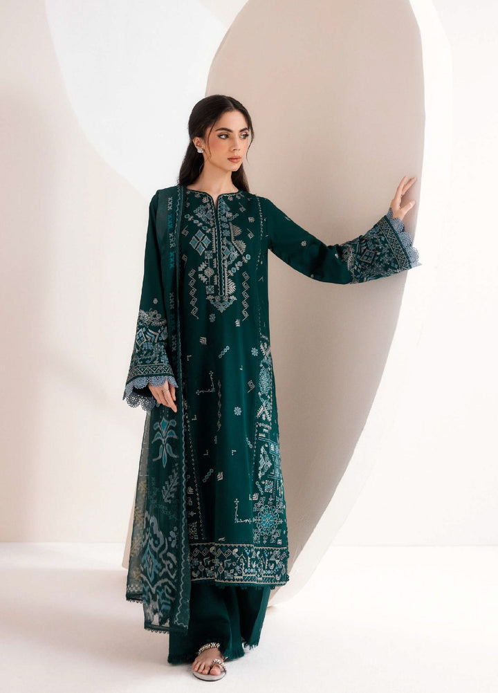 Intermiz Zync by Florent Unstitched Embroidered Viscose 3 Piece Suit FL26UIZ FZ-5B - Casual Collection