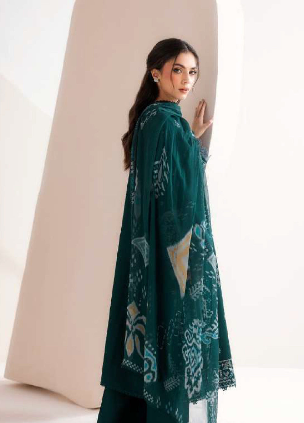 Intermiz Zync by Florent Unstitched Embroidered Viscose 3 Piece Suit FL26UIZ FZ-5B - Casual Collection
