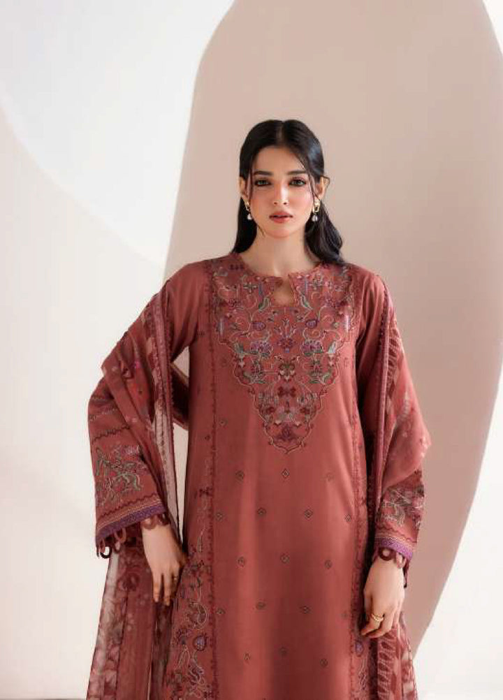 Intermiz Zync by Florent Unstitched Embroidered Viscose 3 Piece Suit FL26UIZ FZ-6B - Casual Collection
