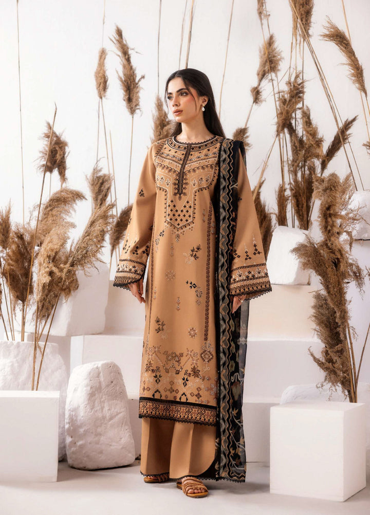 Intermiz Zync by Florent Unstitched Embroidered Viscose 3 Piece Suit FL26UIZ FZ-7B - Casual Collection