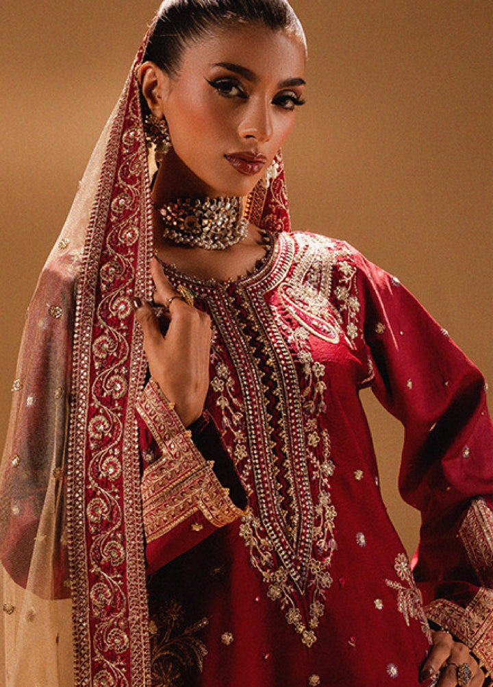 Afsanay by Zariya Luxury Embroidered Unstitched Chiffon 3 Piece Suits ZRY25LF D1 ZB50037 - Festive Collection