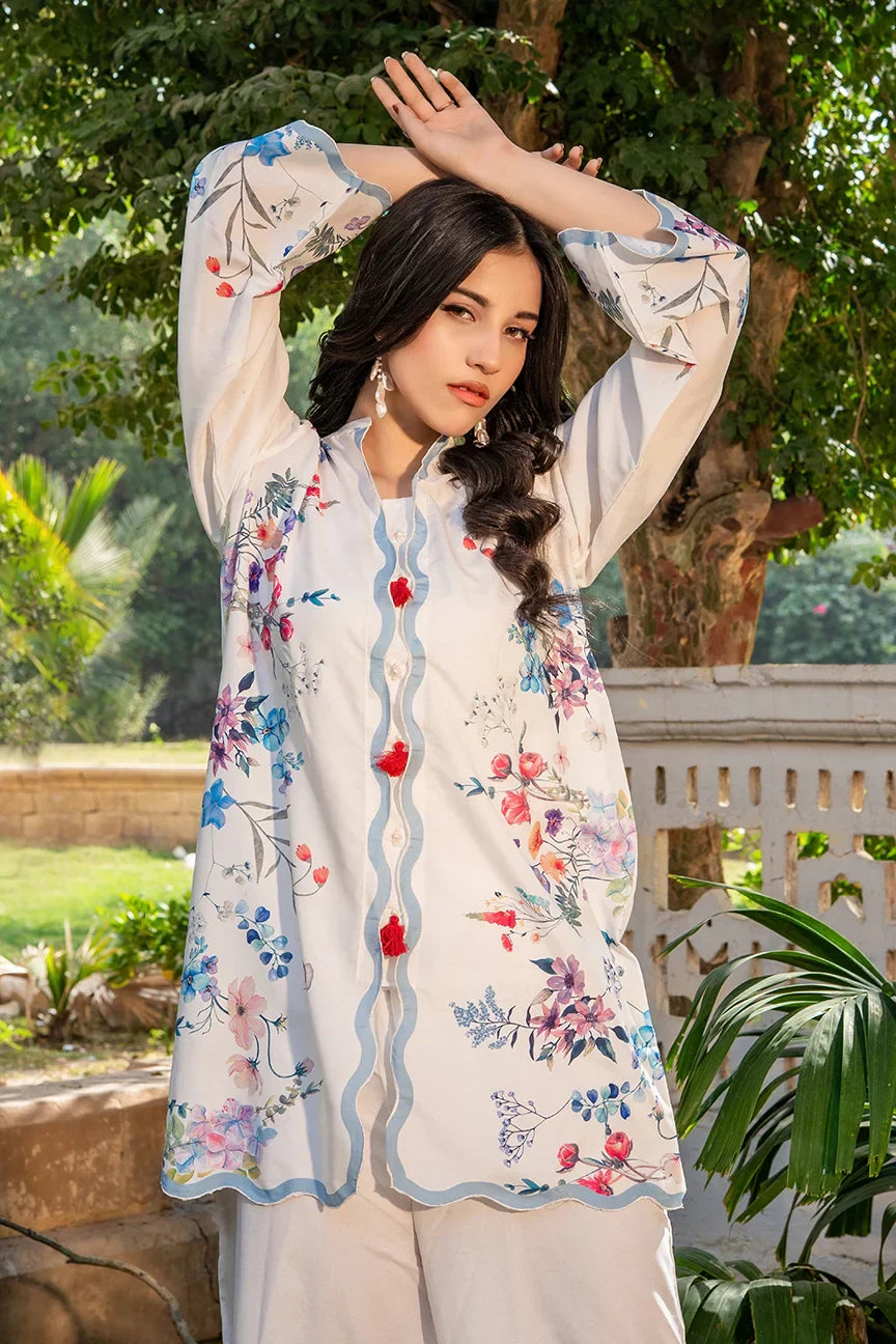 Dhaga Women Pret Printed 2 Piece Soft Crepe Fiorella SS25DSP328 - Summer Collection