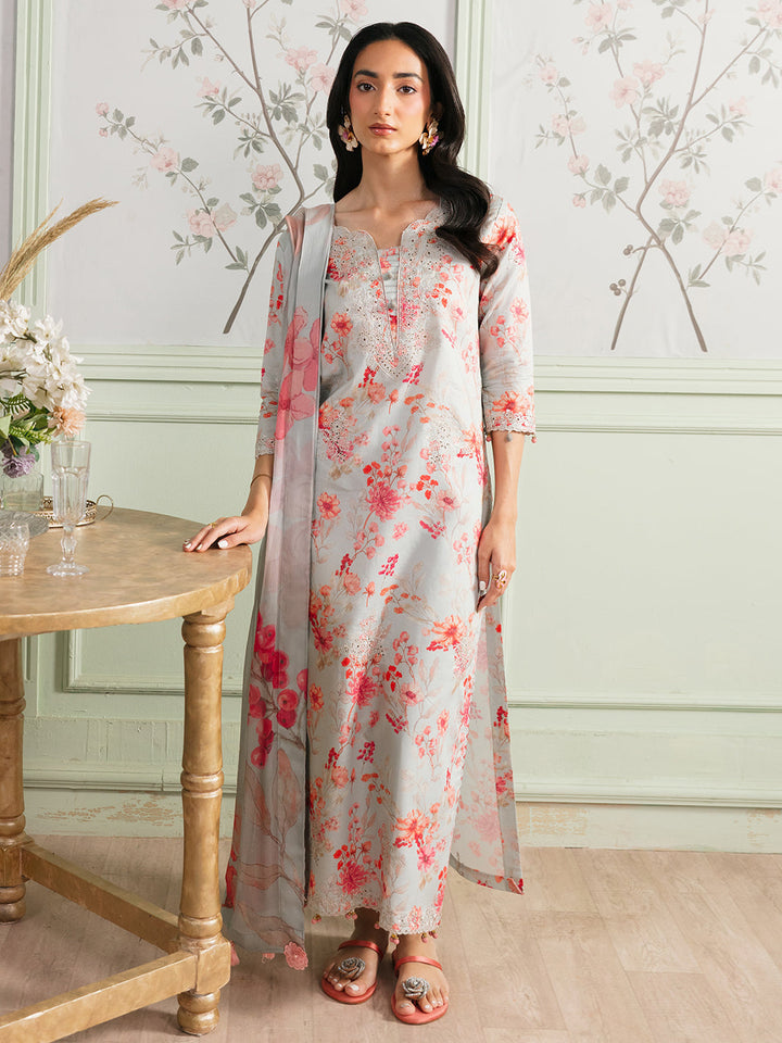 The Meetup by Yards Unstitched Embroidered Lawn 3 Piece Suit First Glance Casual Collection
