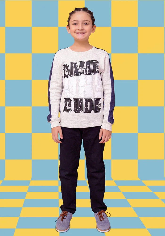 Ochre RTW Printed Fleece Sweatshirt Girls 1 Piece OKB-264 - Winter Collection