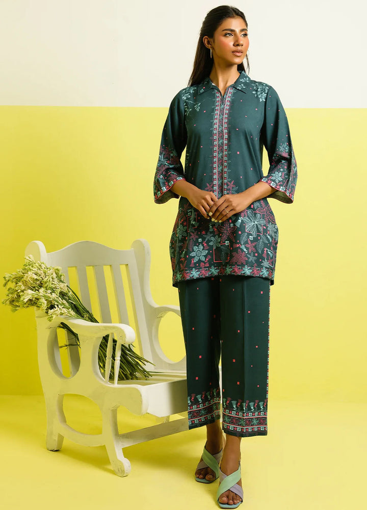 Elara by Sahar Embroidered Marina Twill Suits Unstitched 2 Piece SHR25EP Floral Drift - Winter Collection