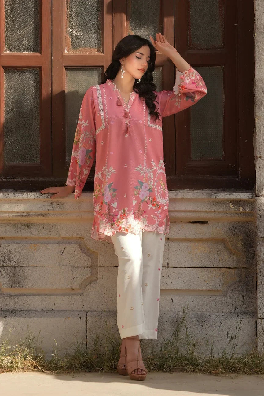 Dhaga Women Pret Printed Herringbone 2 Piece Suit Florence FW25DSE705 - Winter Collection