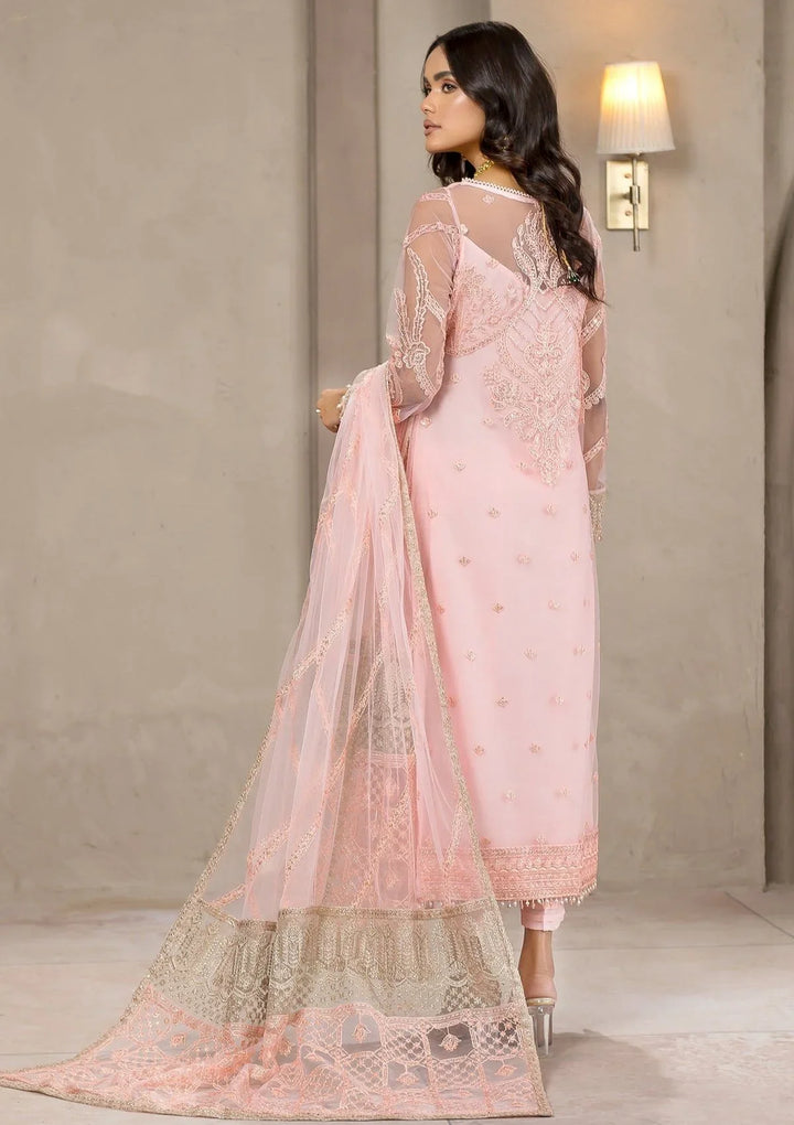 Zarif Unstitched Embroidered Net 3 Piece Suit ZR26UF Falak ZF-04-Haven - Festive Collection