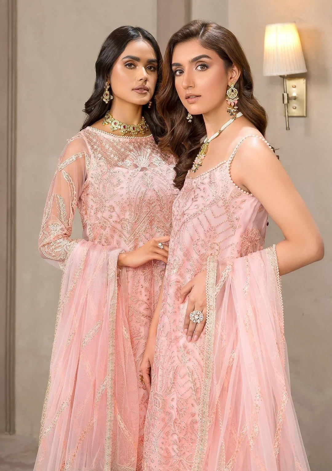 Zarif Unstitched Embroidered Net 3 Piece Suit ZR26UF Falak ZF-04-Haven - Festive Collection