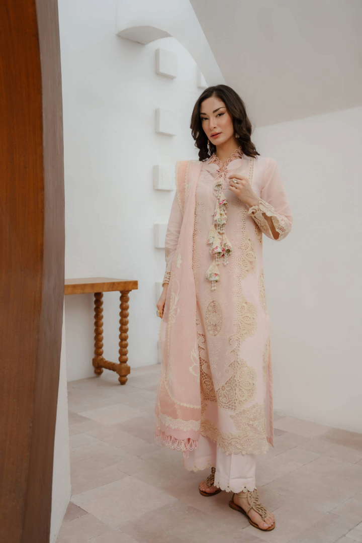 Manara by Maria Embroidered Chiffon 3 Piece Suit FREESIA - Festive Collection
