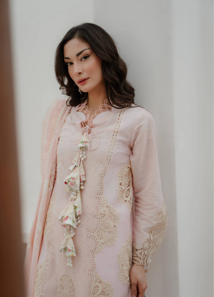 Manara by Maria RTW Embroidered Schiffli 3 Piece Suit MN26RF Freesia M-04 - Festive Collection
